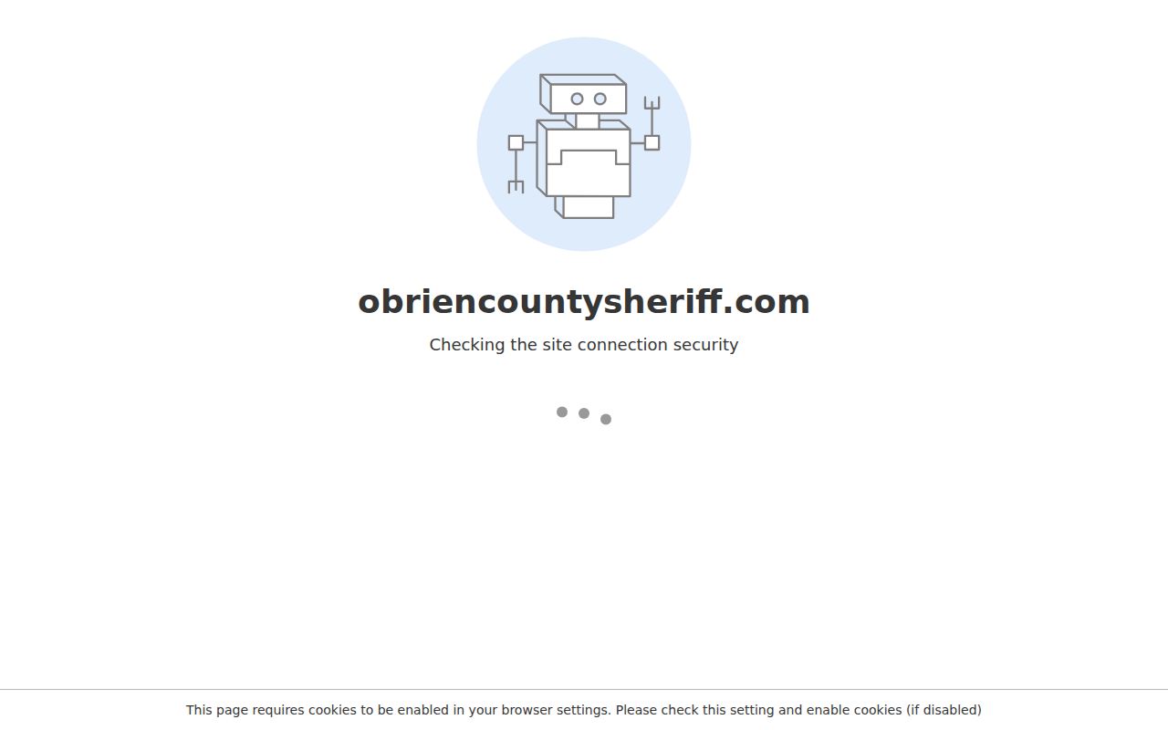 Official O'Brien County arrest history log from the sheriff