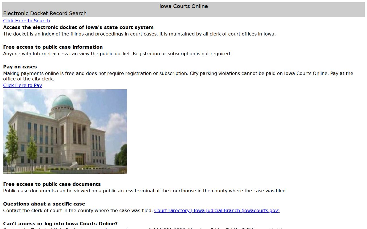 O'Brien County criminal court case search in Iowa Courts Online