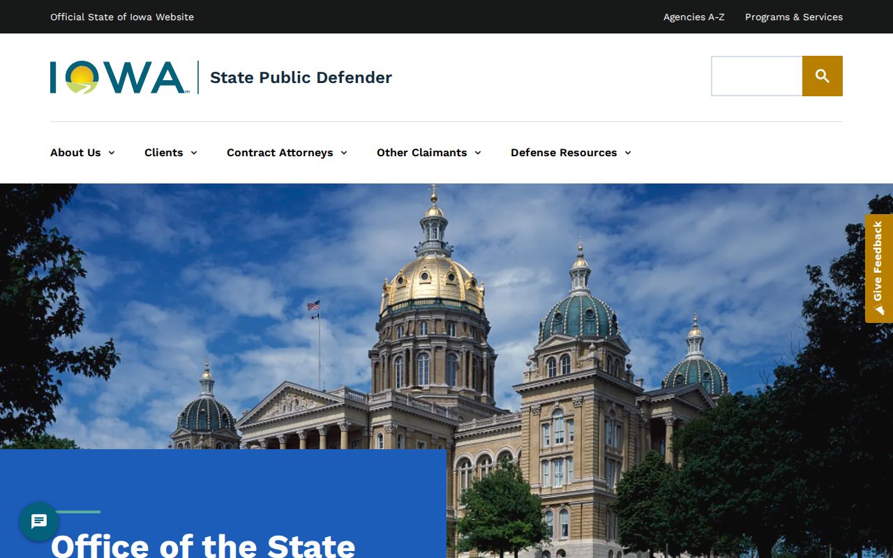 Sheldon criminal court records and Iowa State Public Defender information